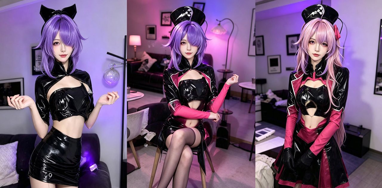 抖音Coser网红 薇薇Yuki 付费福利 两套制服淫语挑逗 完美诠释雌小鬼